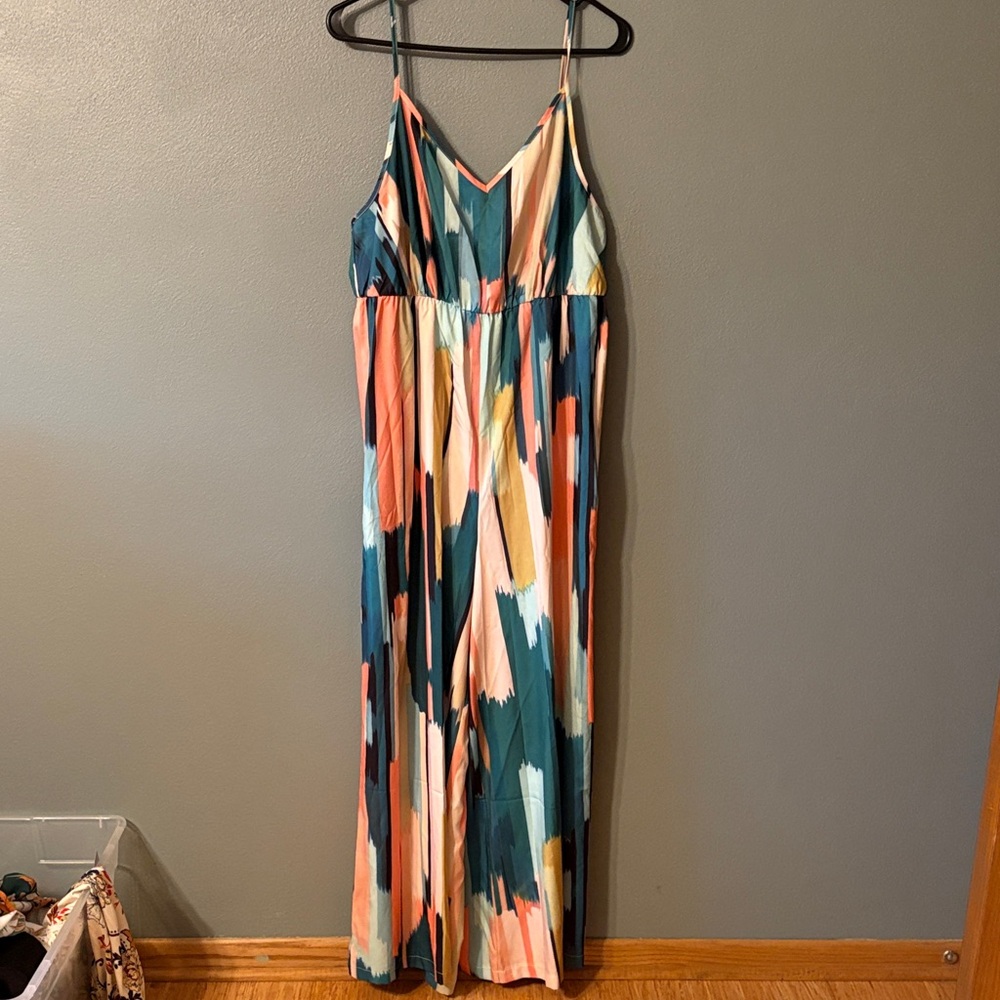 SHEIN Multicolor Wide Leg Jumpsuit